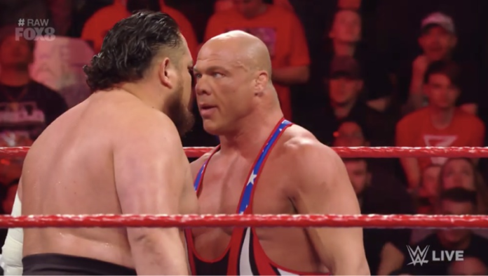 Kurt Angle Samoa Joe WWE RAW