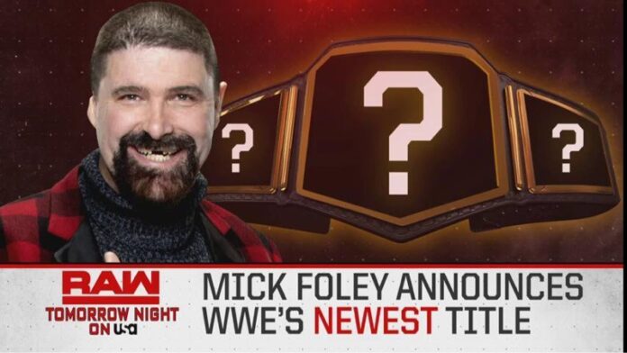 WWE RAW New Title Announcement